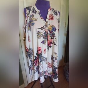 Floral Sleeveless Women's Top